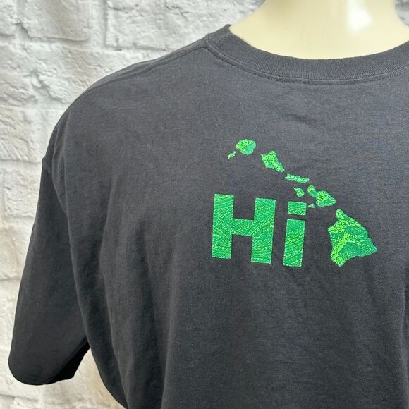 Hawaiian 8 Main Islands Tapa Front & Back Screen Printed Mens T-Shirt 2XL HI - Picture 6 of 7